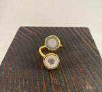 Double Quartz Ring White (C)