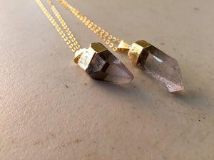Single Crystal Quartz Necklace